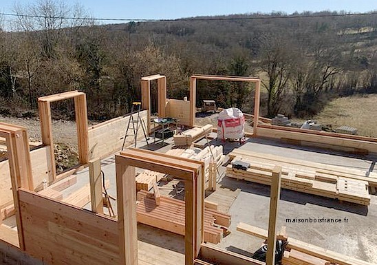 autoconstruction maison bois Aveyron