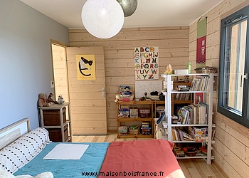 chambre maison bois placo décoration