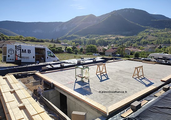 chantier maison bois Aveyron 12
