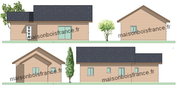 exemple maison bois 2 chambres atelier 50 m2 re2020