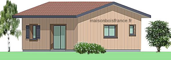 kit maison bois 2 chambres 50 m2 plain pied