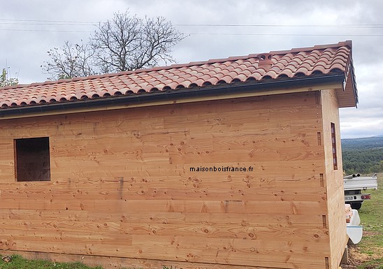 kit de petite maison bois en Douglas 1 chambre