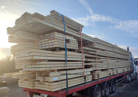 livraison maison bois en kit