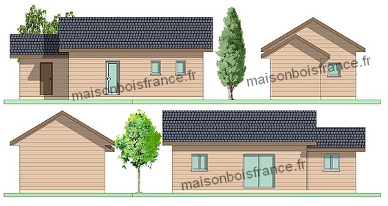 modèle maison 1 chambre 35 m2 atelier annexe