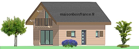 petite maison bois 2 chambres étage 50-60 M2